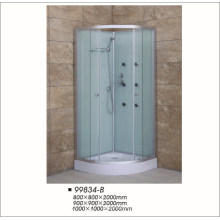 Silver Aluminum Frame Economical Shower Cabin Enclosed Shower Room